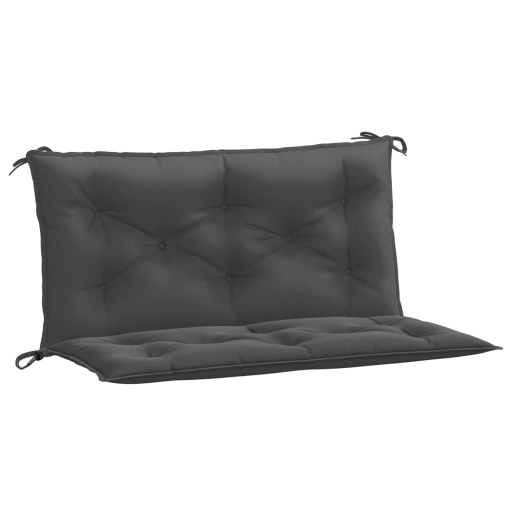 vidaXL Pernă bancă de grădină 2 buc melanj antracit 100x50x7 cm textil