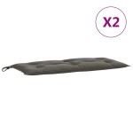 vidaXL Pernă bancă de grădină 2buc melanj gri închis 100x50x7cm textil vidaXL Pernă bancă de grădină 2buc melanj gri închis 100x50x7cm textil