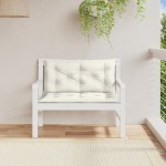 vidaXL Pernă bancă de grădină, 2db, melanj crem, 100x50x7 cm, textil vidaXL Pernă bancă de grădină, 2db, melanj crem, 100x50x7 cm, textil