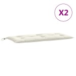 vidaXL Pernă bancă de grădină, 2db, melanj crem, 100x50x7 cm, textil vidaXL Pernă bancă de grădină, 2db, melanj crem, 100x50x7 cm, textil