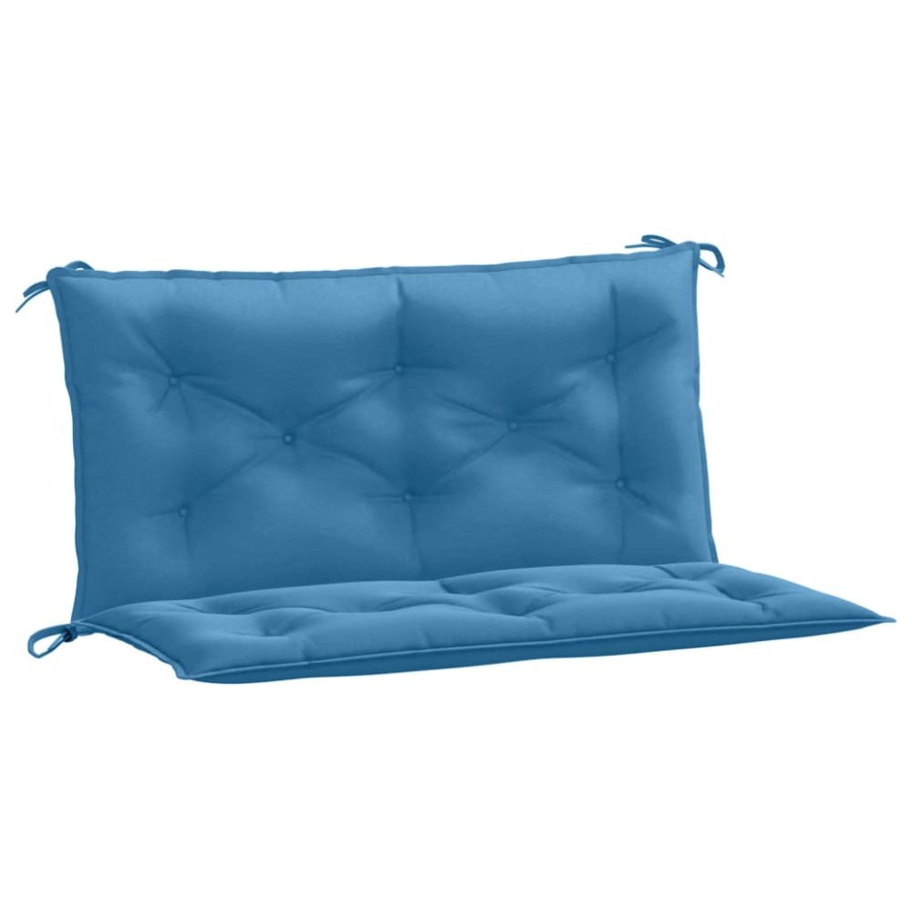 vidaXL Pernă bancă de grădină 2 buc melanj albastru 100x50x7 cm textil