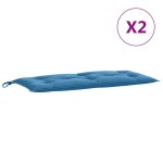 vidaXL Pernă bancă de grădină 2 buc melanj albastru 100x50x7 cm textil vidaXL Pernă bancă de grădină 2 buc melanj albastru 100x50x7 cm textil