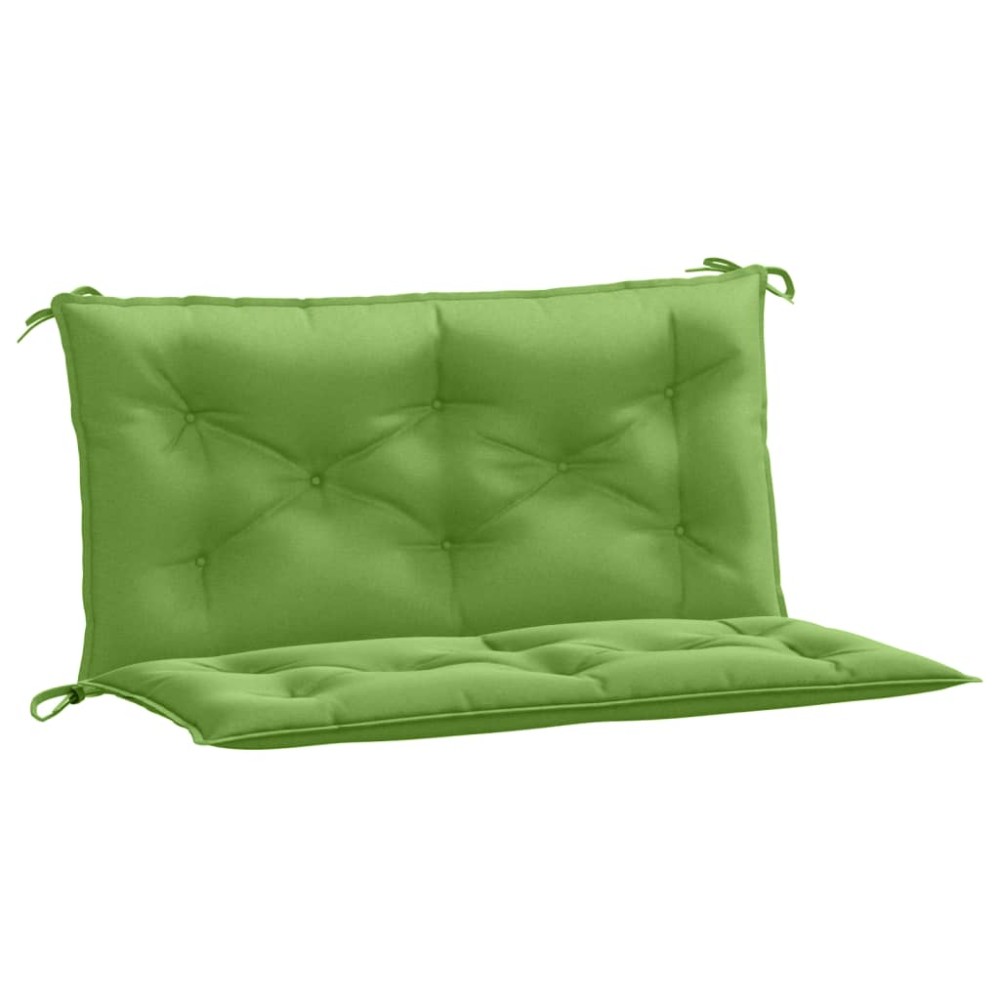 vidaXL Pernă bancă de grădină, 2 buc. melanj verde, 100x50x7 cm textil