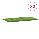 vidaXL Pernă bancă de grădină, 2 buc. melanj verde, 100x50x7 cm textil vidaXL Pernă bancă de grădină, 2 buc. melanj verde, 100x50x7 cm textil