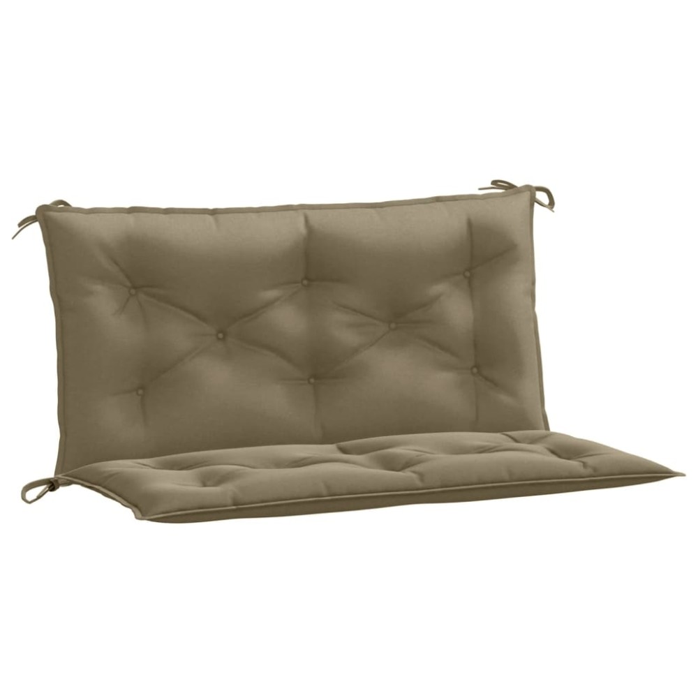vidaXL Pernă bancă de grădină 2buc melanj gri taupe 100x50x7 cm textil