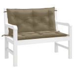 vidaXL Pernă bancă de grădină 2buc melanj gri taupe 100x50x7 cm textil vidaXL Pernă bancă de grădină 2buc melanj gri taupe 100x50x7 cm textil