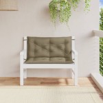 vidaXL Pernă bancă de grădină 2buc melanj gri taupe 100x50x7 cm textil vidaXL Pernă bancă de grădină 2buc melanj gri taupe 100x50x7 cm textil