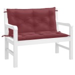 vidaXL Pernă bancă de grădină 2 buc melanj roșu vin 100x50x7 cm textil vidaXL Pernă bancă de grădină 2 buc melanj roșu vin 100x50x7 cm textil