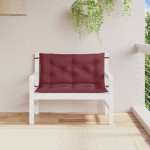 vidaXL Pernă bancă de grădină 2 buc melanj roșu vin 100x50x7 cm textil vidaXL Pernă bancă de grădină 2 buc melanj roșu vin 100x50x7 cm textil