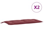vidaXL Pernă bancă de grădină 2 buc melanj roșu vin 100x50x7 cm textil vidaXL Pernă bancă de grădină 2 buc melanj roșu vin 100x50x7 cm textil