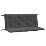 vidaXL Pernă bancă de grădină 2 buc melanj antracit 120x50x7 cm textil