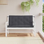 vidaXL Pernă bancă de grădină 2 buc melanj antracit 120x50x7 cm textil