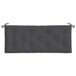 vidaXL Pernă bancă de grădină 2 buc melanj antracit 120x50x7 cm textil
