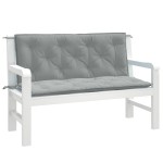 vidaXL Pernă bancă de grădină 2db melanj gri deschis 120x50x7cm textil