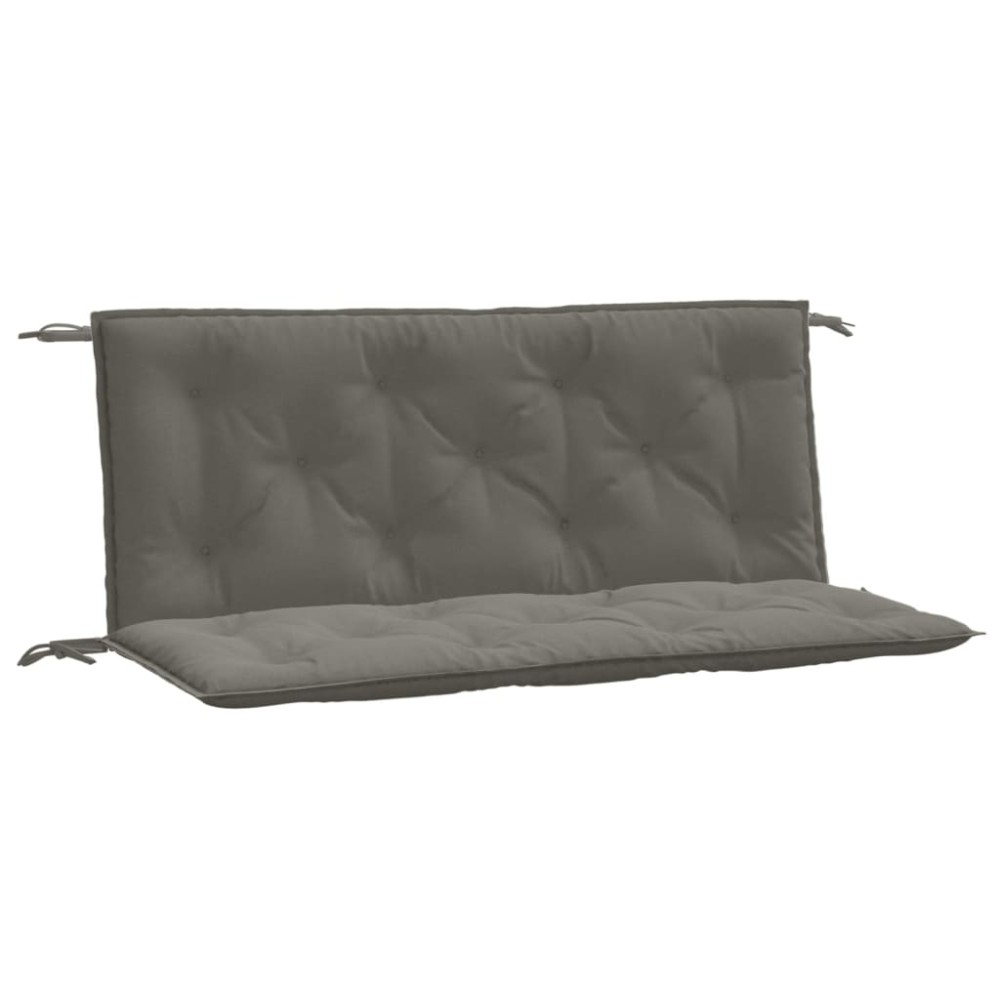 vidaXL Pernă bancă de grădină 2buc melanj gri închis 120x50x7cm textil