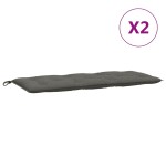 vidaXL Pernă bancă de grădină 2buc melanj gri închis 120x50x7cm textil vidaXL Pernă bancă de grădină 2buc melanj gri închis 120x50x7cm textil