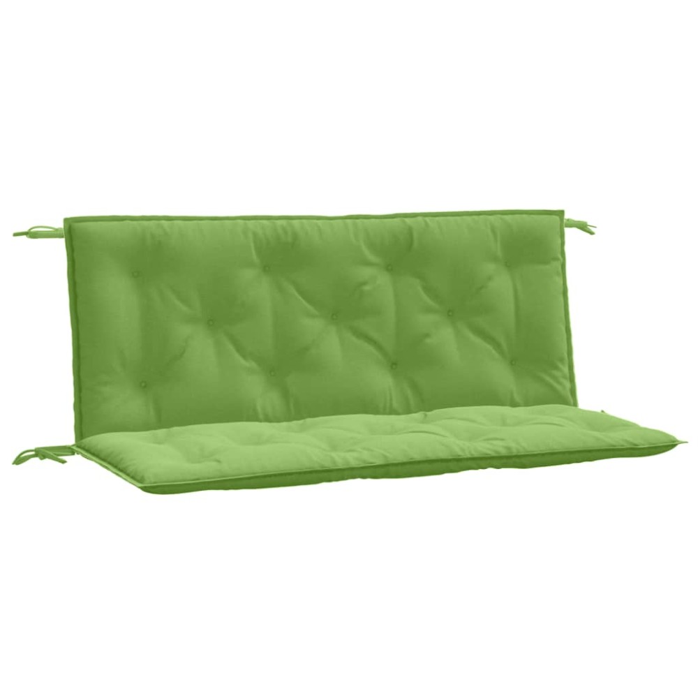 vidaXL Pernă bancă de grădină, 2 buc. melanj verde, 120x50x7 cm textil