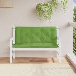 vidaXL Pernă bancă de grădină, 2 buc. melanj verde, 120x50x7 cm textil
