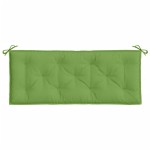 vidaXL Pernă bancă de grădină, 2 buc. melanj verde, 120x50x7 cm textil