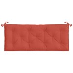 vidaXL Pernă bancă de grădină, 2 buc. melanj roșu, 120x50x7 cm, textil