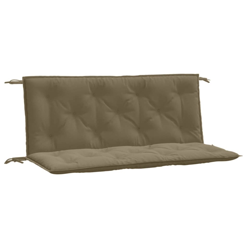 vidaXL Pernă bancă de grădină 2 buc melanj gri taupe 120x50x7cm textil