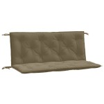 vidaXL Pernă bancă de grădină 2 buc melanj gri taupe 120x50x7cm textil