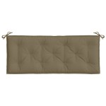 vidaXL Pernă bancă de grădină 2 buc melanj gri taupe 120x50x7cm textil