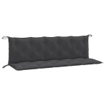 vidaXL Pernă bancă de grădină 2 buc melanj antracit 180x50x7 cm textil vidaXL Pernă bancă de grădină 2 buc melanj antracit 180x50x7 cm textil