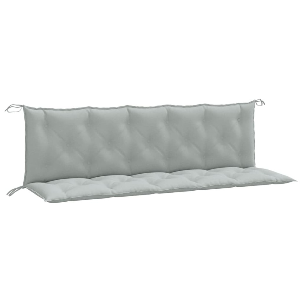 vidaXL Pernă bancă de grădină 2db melanj gri deschis 180x50x7cm textil