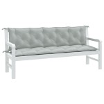 vidaXL Pernă bancă de grădină 2db melanj gri deschis 180x50x7cm textil vidaXL Pernă bancă de grădină 2db melanj gri deschis 180x50x7cm textil