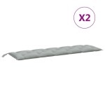 vidaXL Pernă bancă de grădină 2db melanj gri deschis 180x50x7cm textil vidaXL Pernă bancă de grădină 2db melanj gri deschis 180x50x7cm textil