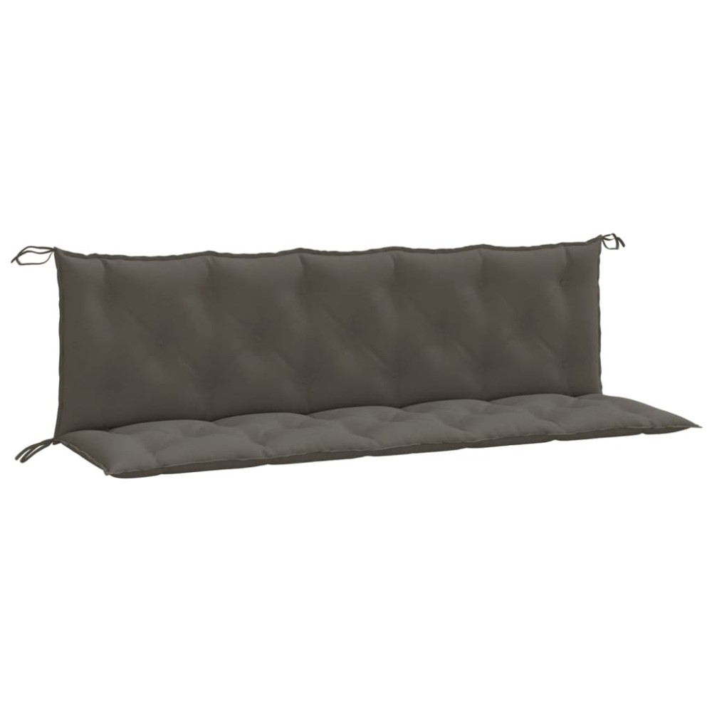 vidaXL Pernă bancă de grădină 2buc melanj gri închis 180x50x7cm textil