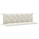 vidaXL Pernă bancă de grădină, 2 buc. melanj crem, 180x50x7 cm, textil vidaXL Pernă bancă de grădină, 2 buc. melanj crem, 180x50x7 cm, textil