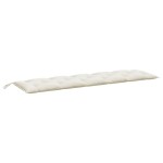 vidaXL Pernă bancă de grădină, 2 buc. melanj crem, 180x50x7 cm, textil vidaXL Pernă bancă de grădină, 2 buc. melanj crem, 180x50x7 cm, textil