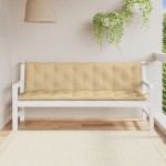vidaXL Pernă bancă de grădină, 2 buc. melanj bej, 180x50x7 cm, textil