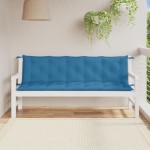 vidaXL Pernă bancă de grădină 2 buc melanj albastru 180x50x7 cm textil vidaXL Pernă bancă de grădină 2 buc melanj albastru 180x50x7 cm textil