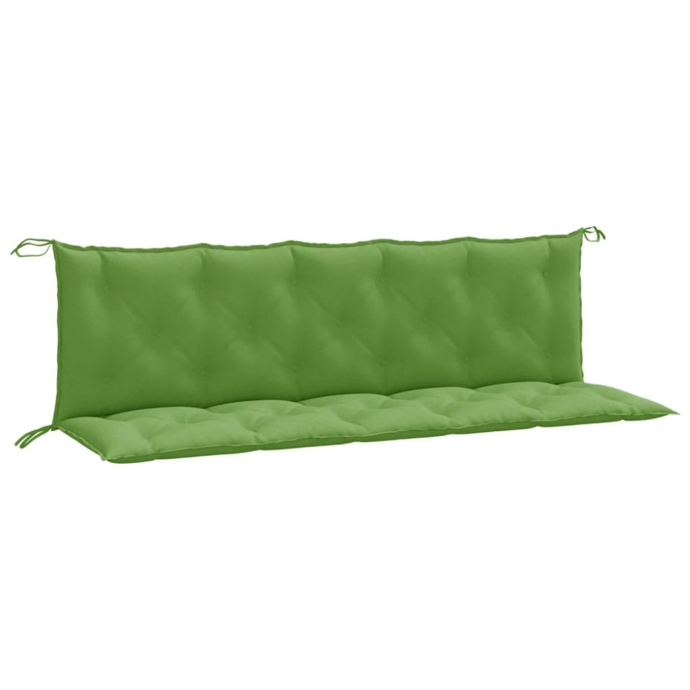 vidaXL Pernă bancă de grădină, 2 buc. melanj verde, 180x50x7 cm textil