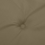 vidaXL Pernă bancă de grădină, 2 buc. melanj taupe, 180x50x7 cm textil