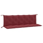 vidaXL Pernă bancă de grădină 2 buc melanj roșu vin 180x50x7 cm textil vidaXL Pernă bancă de grădină 2 buc melanj roșu vin 180x50x7 cm textil