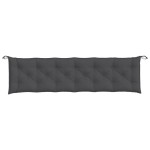 vidaXL Pernă bancă de grădină 2 buc melanj antracit 200x50x7 cm textil vidaXL Pernă bancă de grădină 2 buc melanj antracit 200x50x7 cm textil