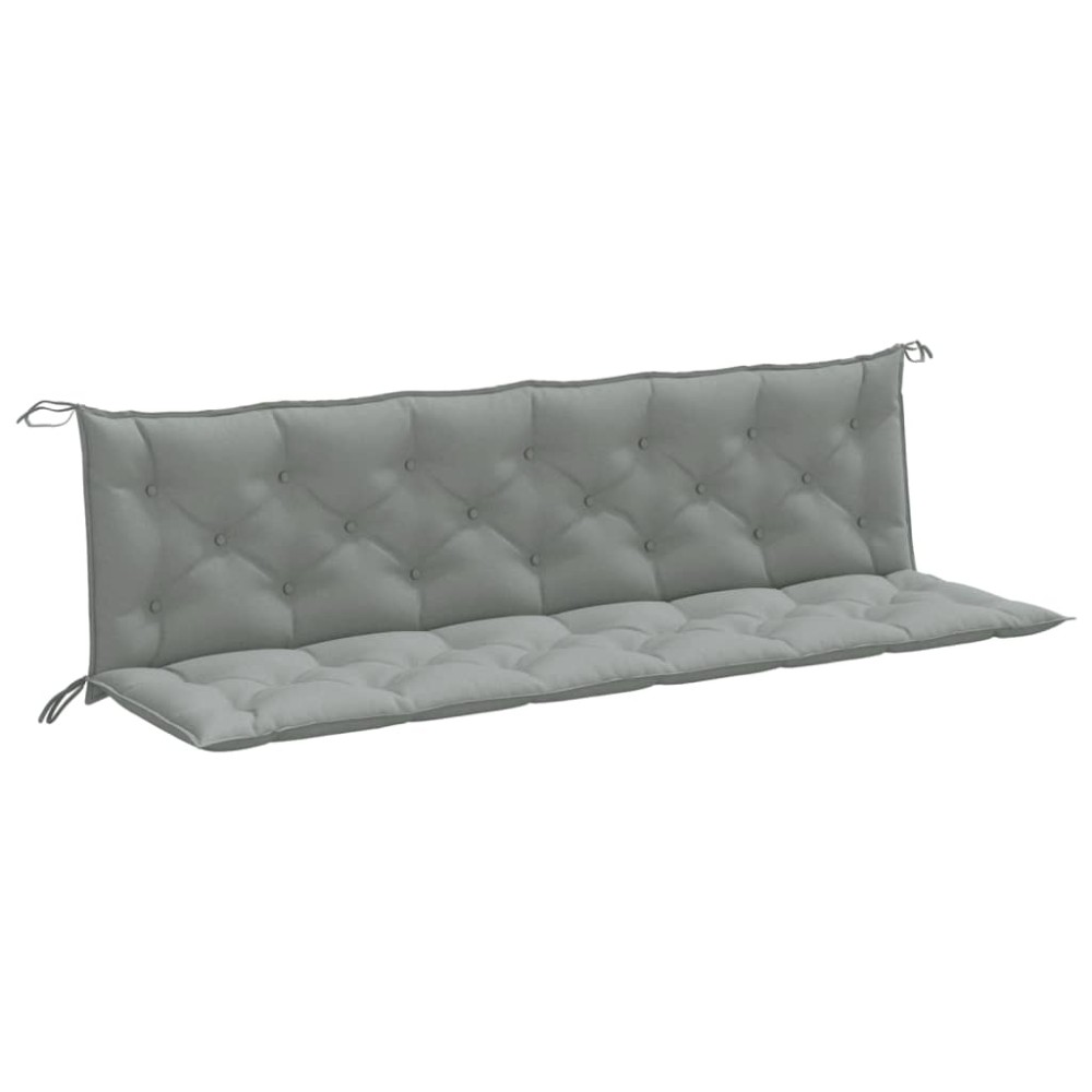 vidaXL Pernă bancă de grădină 2db melanj gri deschis 200x50x7cm textil