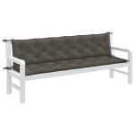 vidaXL Pernă bancă de grădină 2buc melanj gri închis 200x50x7cm textil vidaXL Pernă bancă de grădină 2buc melanj gri închis 200x50x7cm textil