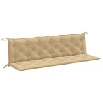 vidaXL Pernă bancă de grădină, 2 buc., melanj bej, 200x50x7 cm, textil vidaXL Pernă bancă de grădină, 2 buc., melanj bej, 200x50x7 cm, textil