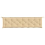 vidaXL Pernă bancă de grădină, 2 buc., melanj bej, 200x50x7 cm, textil vidaXL Pernă bancă de grădină, 2 buc., melanj bej, 200x50x7 cm, textil