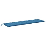 vidaXL Pernă bancă de grădină 2 buc melanj albastru 200x50x7 cm textil