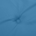 vidaXL Pernă bancă de grădină 2 buc melanj albastru 200x50x7 cm textil