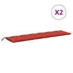 vidaXL Pernă bancă de grădină 2 buc melanj roșu vin 200x50x7 cm textil vidaXL Pernă bancă de grădină 2 buc melanj roșu vin 200x50x7 cm textil