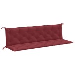 vidaXL Pernă bancă de grădină 2 buc melanj roșu vin 200x50x7 cm textil vidaXL Pernă bancă de grădină 2 buc melanj roșu vin 200x50x7 cm textil