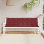 vidaXL Pernă bancă de grădină 2 buc melanj roșu vin 200x50x7 cm textil vidaXL Pernă bancă de grădină 2 buc melanj roșu vin 200x50x7 cm textil