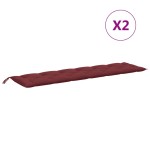 vidaXL Pernă bancă de grădină 2 buc melanj roșu vin 200x50x7 cm textil vidaXL Pernă bancă de grădină 2 buc melanj roșu vin 200x50x7 cm textil